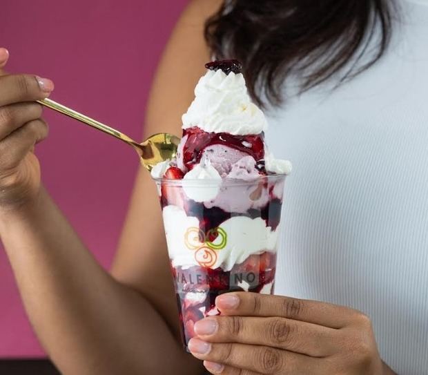 Fresa Crema propuesta de Helados Valentino