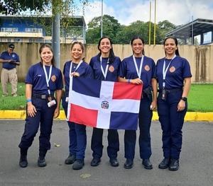 Bomberas del DN se destacan con primer lugar con competencia de destrezas en Panamá