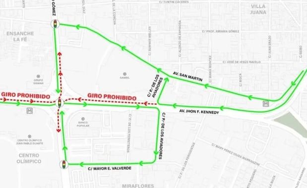 Gabinete de Transporte implementará cuarta fase de restricción de giros a la izquierda.