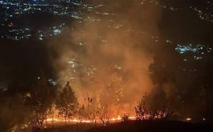 Incendio forestal consume 16 tareas en Constanza