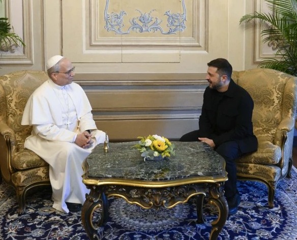 El Papa León XIV recibe a Zelenski en Castel Gandolfo