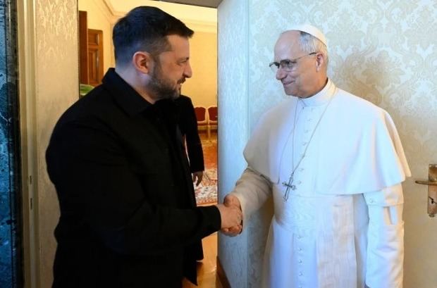 Papa León XIV y Zelenski