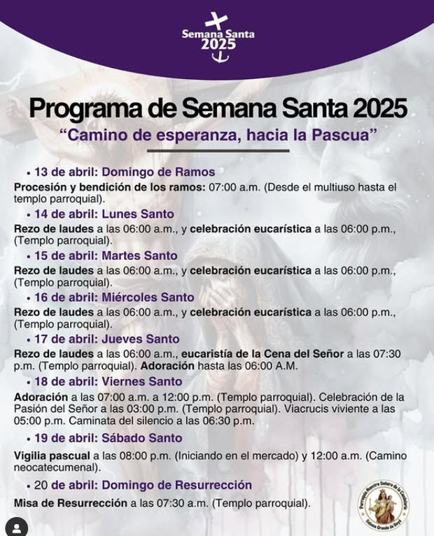 Programa de actividades.