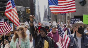 Protesta contra el Gobierno de Trump en Nueva York clama contra el "odio" y la "censura"