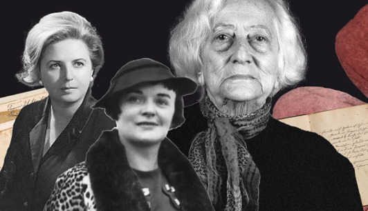 De izquierda a derecha, Elena Quiroga, Ursula Parrott y Anna Murià.
