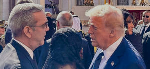 Abinader y Trump conversan brevemente durante funerales del papa Francisco en el Vaticano