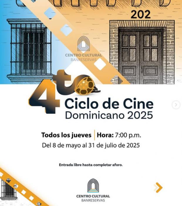 Ciclo de Cine Dominicano regresa al Centro Cultural Banreservas