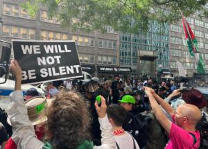 Protestan contra la guerra en Gaza con huelga de hambre ante la misión de EEUU en la ONU