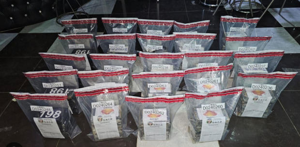 Las autoridades se incautan de 643 paquetes de cocaína.
