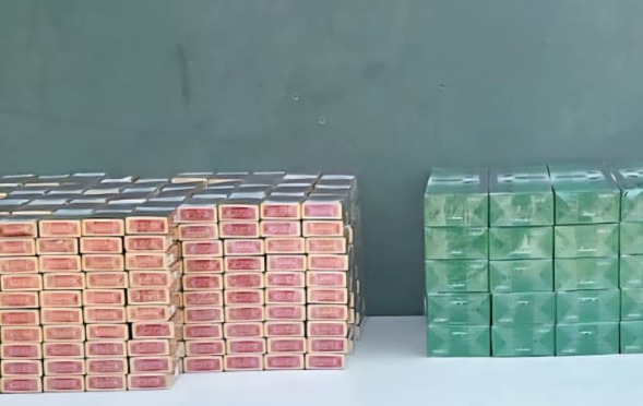 El Ejército incauta más de 279,000 cigarrillos ilícitos en una vivienda de Elías Piña.
