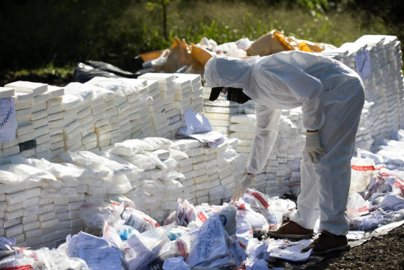 R.Dominicana quema 1,450 kilos de cocaína, tras apoyo a la operación Lanza del Sur de EEUU