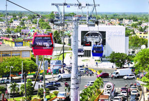Línea 1 del teleférico de Santo Domingo y Santiago fuera de servicio por mantenimiento