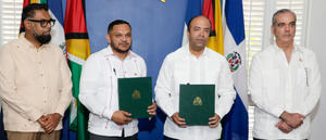 Guyana y República Dominicana firman un contrato para explorar bloque petrolero guyanés