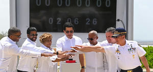 David Collado inicia construcción del malecón Boca Chica y dos parques