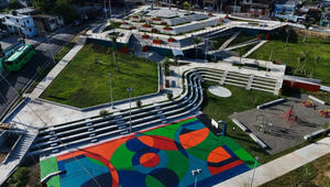 La obra contara con plazas, senderos peatonales, áreas verdes, mobiliario urbano, espacios recreativos y deportivos.
