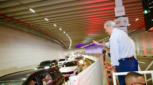 El presidente Abinader inaugura el túnel de la Plaza de la Bandera y mejora la movilidad en Santo Domingo