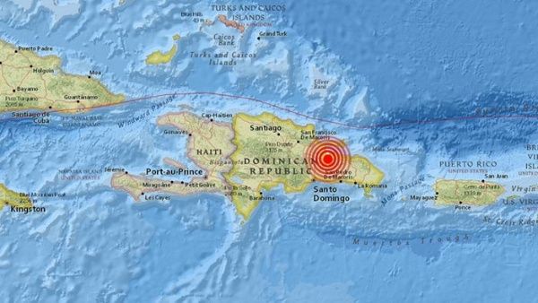 Se registra temblor de magnitud 5.0 en República Dominicana
