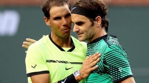 Roger Federer y Rafael Nadal. 