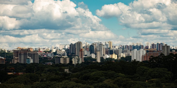 Vista general de Sao Paulo, Brasil.