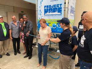 Project HOPE y Planet Water Foundation instalan Torre de Agua en Puerto Rico