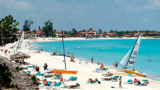 Playa en la Habana, Cuba.