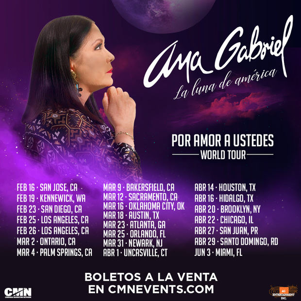 Ana Gabriel regresa a los escenarios de Estados Unidos con su gira “Por Amor a Ustedes”