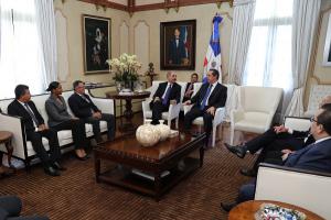 Presidente Danilo Medina recibe a ministros de Turismo de la Región SICA