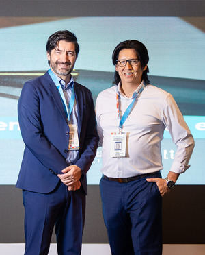 Los speakers internacionales Marcelo Da Costa Porto y Paúl Gálvez Vargas.