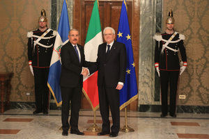 Presidente italiano Sergio Mattarella recibe y ofrece almuerzo a Danilo Medina