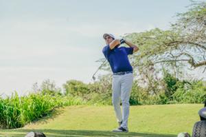 Juan J. Cestero y Fabio Balbuena ganadores del torneo de golf norte 2024 de AMCHAMDR