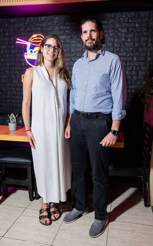 Laura Gerardino y Manuel Pimentel.