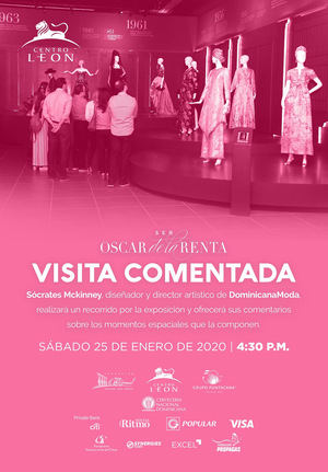  Centro León visita exposición "Ser Oscar de la Renta " este sábado 25