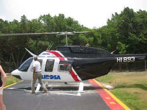Un helicóptero de Helidosa aterriza de emergencia 2 dí­as después de accidente