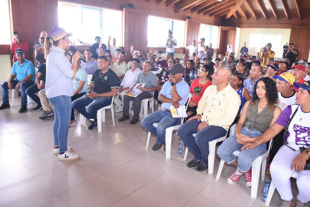 Encuentro que sostuvo Margarita Cedeño en la provincia de Moca donde dio a conocer su proyecto político.
