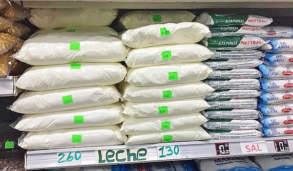 Vente de leche detallada