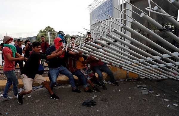 Migrantes hondureños