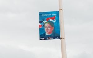 Alcaldía del DN honra a la patria con imágenes de héroes en el Malecón SD
