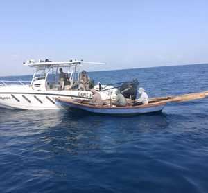 La Armada intercepta tres embarcaciones haitianas involucradas en pesca ilegal en Monte Cristi