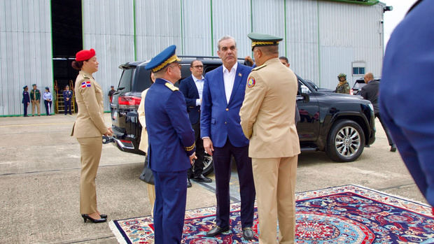 Presidente Abinader a su regreso al país.