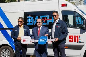 Sistema 911 refuerza su capacidad de respuesta con la entrega de 50 ambulancias modernas