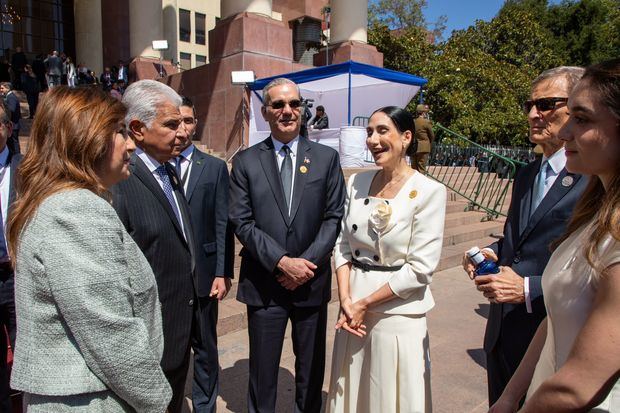 El mandatario estuvo junto a la primera dama, Raquel Arbaje.