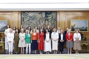 Michelle Ortiz participa en audiencia con la reina Letizia junto a empresarias españolas
