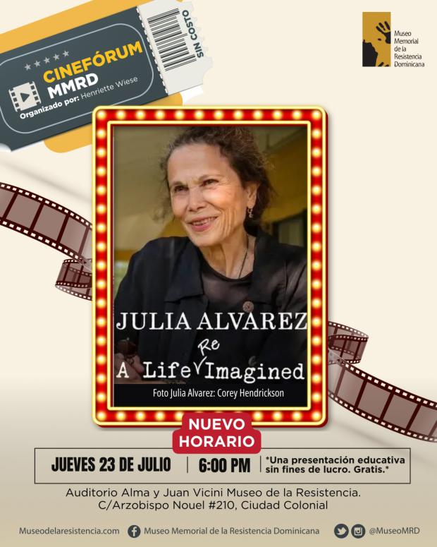 Julia Álvarez vuelve a inspirar desde la gran pantalla en el Museo Memorial de la Resistencia