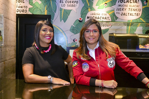 Las propietarias Claudy Guzmán y Massiel Almonte