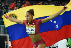 Deportista venezolana Yulimar Rojas campeona de triple salto