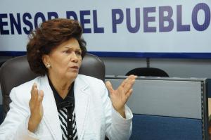 Defensora del Pueblo satisfecha porque diputados se oponen a donación