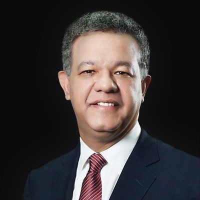 Leonel Fernández, candidato presidencial del partido La fuerza del Pueblo.