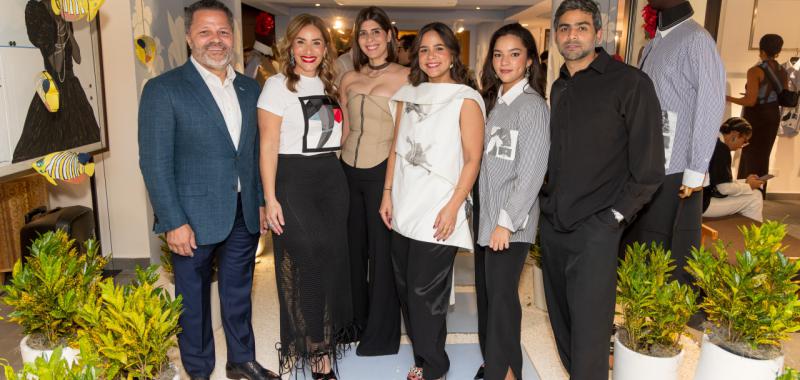 Eduardo Cruz, Karina Cortorreal, Giovanna Vásquez, Maria José Espaillat, Isabel Cortorreal y Raylin Díaz