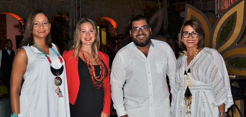 Yndhira Vega de Machin, Rachel Langevin, Emmanuel de León y Valeria Bedin