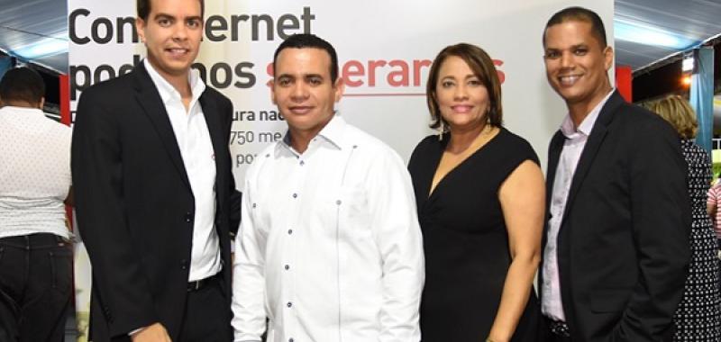 Estifer Baldera, Nobel Matos, Janet Pérez e Hipólito Flores